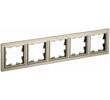 BRITE Рамка 5-местная РУ-5-БрШ шампань IEK
