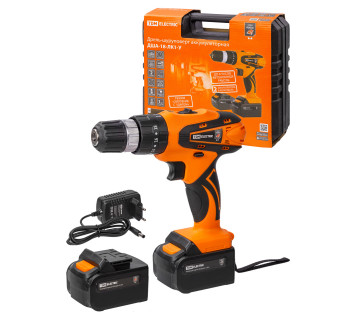 Дрель-шуруповерт акк. ДША-18-ЛК1-У 18 В, 2 А*ч Li-Ion 2 шт, 32 Нм, 0-1400 об/мин, кейс, 