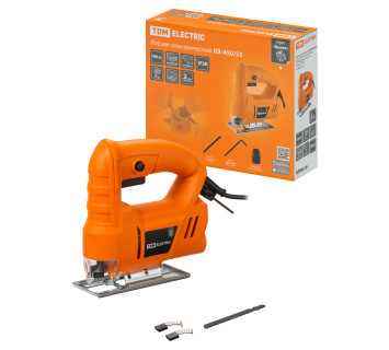Лобзик электрический ЛЭ-450/55, мощ. 450 Вт, пропил 55 мм, 3000 ход/мин, шнур 3 м, 