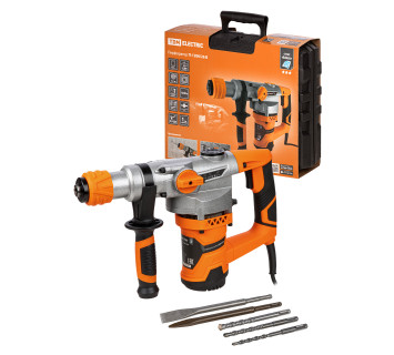 Перфоратор П-1200/26 В, 1200 Вт, 0-1000 об/мин, 0-4600 уд/мин, 4.5 Дж, SDS-Plus, кейс 