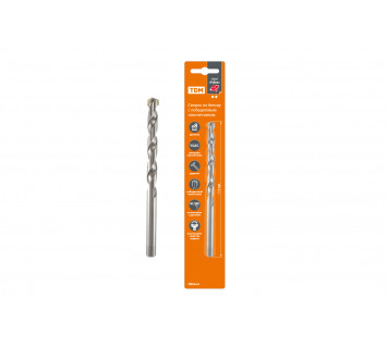 Сверло по бетону, ударное, 8?118 мм, победит. након, цилиндр. хвост, блистер 1 шт, 