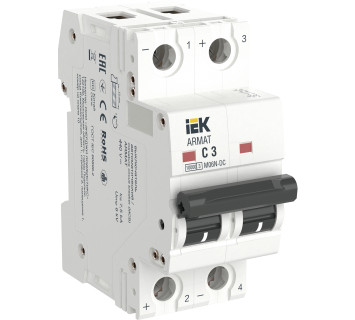 ARMAT Автоматический выключатель M06N-DC 2P C 3А IEK
