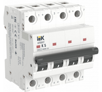 ARMAT Автоматический выключатель M06N-DC 4P K 5А IEK