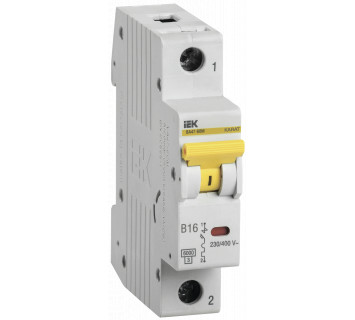 KARAT Автоматический выключатель ВА47-60M 1P B 16А 6кА IEK