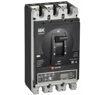 ARMAT Автоматический выключатель в литом корпусе 3P типоразмер H 50кА 400А расцепитель электронный продвинутый IEK