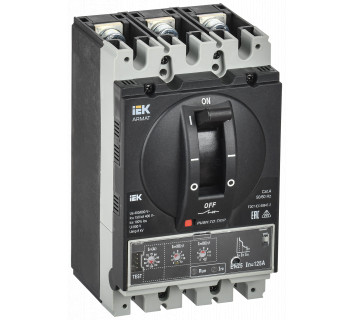 ARMAT Автоматический выключатель в литом корпусе 3P типоразмер A 150кА 125А расцепитель электронный стандартный IEK