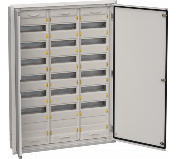 TITAN 5 Корпус металлический ЩРв-252 (3х84) 1130х885х130мм IP31 серый (две двери) IEK