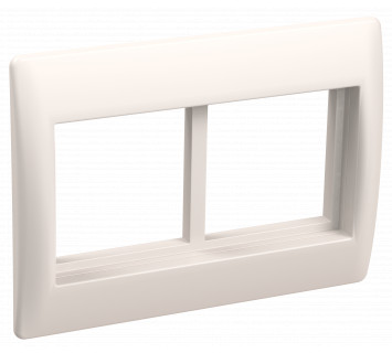 Рамка и суппорт на 4 модуля 75мм 