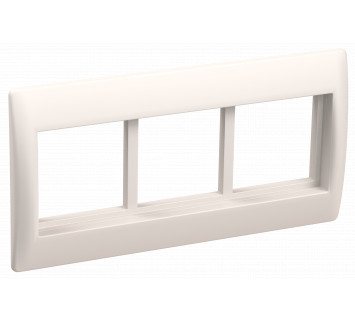 Рамка и суппорт на 6 модулей 75мм 