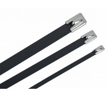 Хомут стальной ХСт 7,9х200мм с полимерным покрытием (100шт/упак) IEK