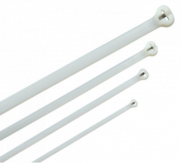 Хомут кабельный усиленный Хку 7,6х760мм со стальным замком белый (100шт) IEK