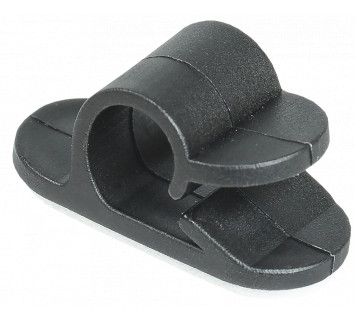 Клипса самоклеящаяся КС-1 черная (24шт) IEK