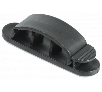 Клипса самоклеящаяся КС-3 черная (12шт) IEK