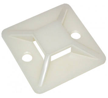 Площадка самоклеящаяся 20х20 белая под хомуты (20шт) IEK