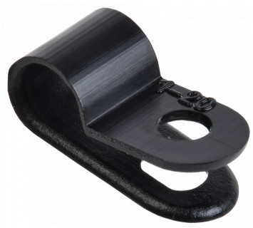 Скоба крепежная 5мм нейлоновая черная (50шт) IEK