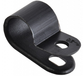 Скоба крепежная 9мм нейлоновая черная (50шт) IEK