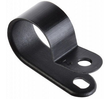 Скоба крепежная 16мм нейлоновая черная (50шт) IEK