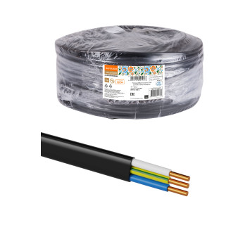 Провод ВВГмб-П нг(А)-LS 3х4 220/380 (100м) Народный