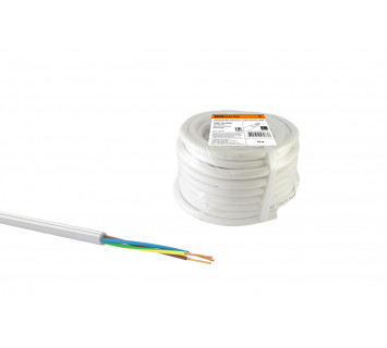 Провод ПВС 3х6 ГОСТ (10м), белый TDM
