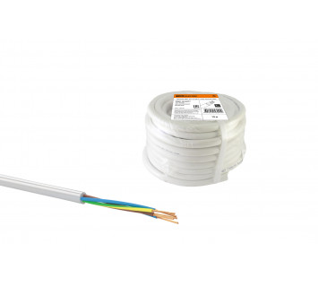 Провод ПВС 5х1,5 ГОСТ (10м), белый TDM