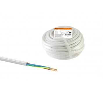 Провод ПВС 4х4 ГОСТ (20м), белый TDM