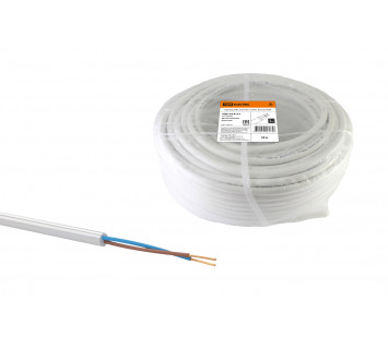 Провод ПВС 2х6 ГОСТ (50м), белый TDM