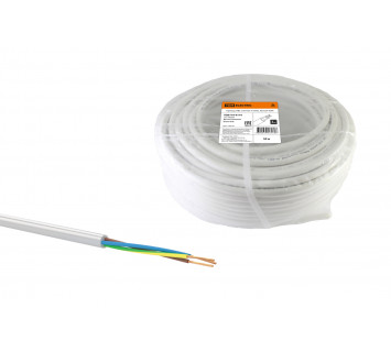 Провод ПВС 3х6 ГОСТ (50м), белый TDM