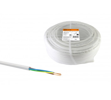 Провод ПВС 3х6 ГОСТ (100м), белый TDM