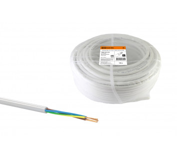 Провод ПВС 4х1 ГОСТ (100м), белый TDM