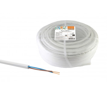 Провод ПВСмб 2х1,5 (100м), белый Народный