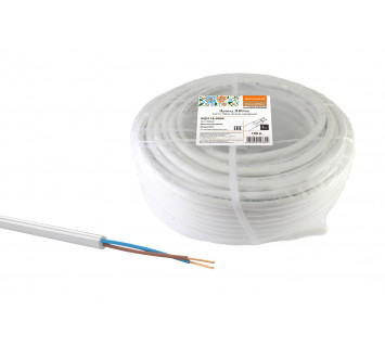 Провод ПВСмб 2х2,5 (100м), белый Народный