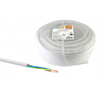 Провод ПВСмб 3х2,5 (100м), белый Народный