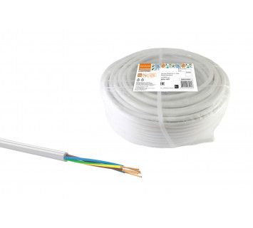 Провод ПВСмб 5х2,5 (100м), белый Народный