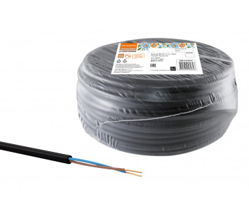 Провод ПВСмб 2х1,5 (100м), черный Народный