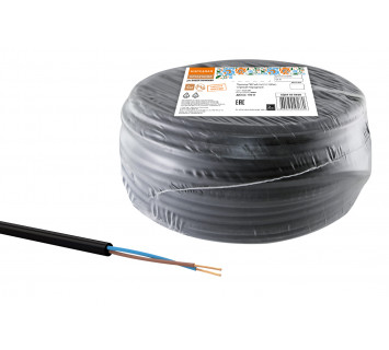 Провод ПВСмб 2х2,5 (100м), черный Народный