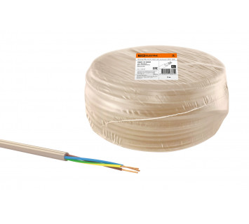 Провод ПВС 3х0,75 ГОСТ (5м), бежевый 