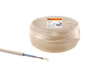 Провод ПВС 2х0,75 ГОСТ (10м), бежевый 