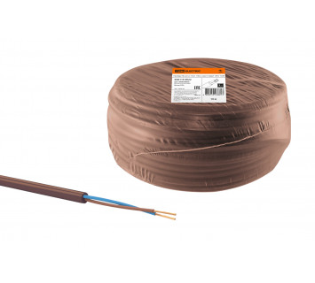 Провод ПВС 2х1,5 ГОСТ (10м), коричневый 