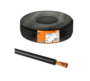 Провод ПуГВ (ПВ-3) 1х16,0 ГОСТ (100м), черный TDM