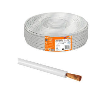 Провод ПуГВнг(А)-LS 1х4,0 ГОСТ (100м), белый TDM