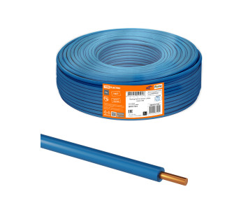 Провод ПуВ 1х1,0 ГОСТ (100м), синий TDM