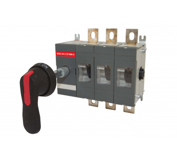 Рубильник ВНК-39-2 3П 800А с выносной фронтальной ручкой управления и переходником 185 мм TDM