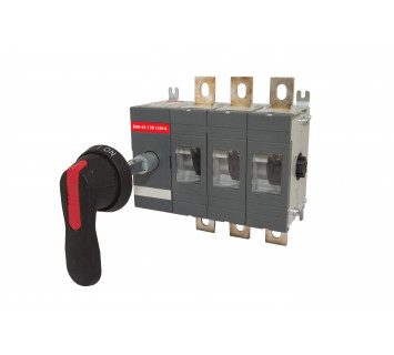 Рубильник ВНК-43-2 3П 1250А с выносной фронтальной ручкой управления и переходником 185 мм TDM