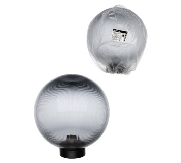 Светильник НТУ 03- 60-256 шар d=250 мм IP54 (дымчатый призма ПММА, основание плоское ПК, Е27) TDM