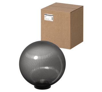 Светильник НТУ 03-100-406 шар d=400 мм IP54 (дымч призма ПММА, основание плоское ПК 145, Е27) TDM