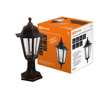 Светильник садово-парковый НТУ 06-60-001 шестигранник, стойка, пластик, медь TDM