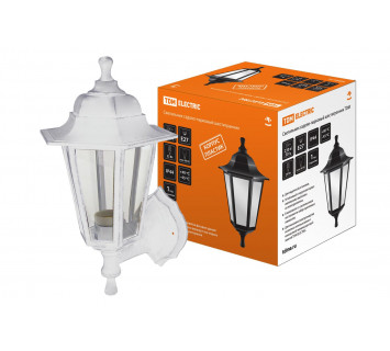 Светильник садово-парковый НБУ 06-60-001 шестигранник, настенный, пластик, белый TDM