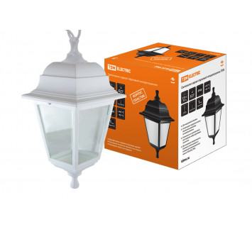 Светильник садово-парковый НСУ 04-60-001 четырехгранник, подвес, пластик, белый TDM