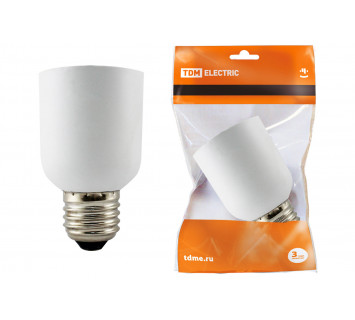 Переходник E27-E40, белый, TDM