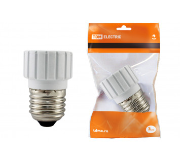 Переходник E27-GU10, белый, TDM